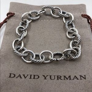 David Yurman 925 12mm Large Oval Link Cable 7.5”